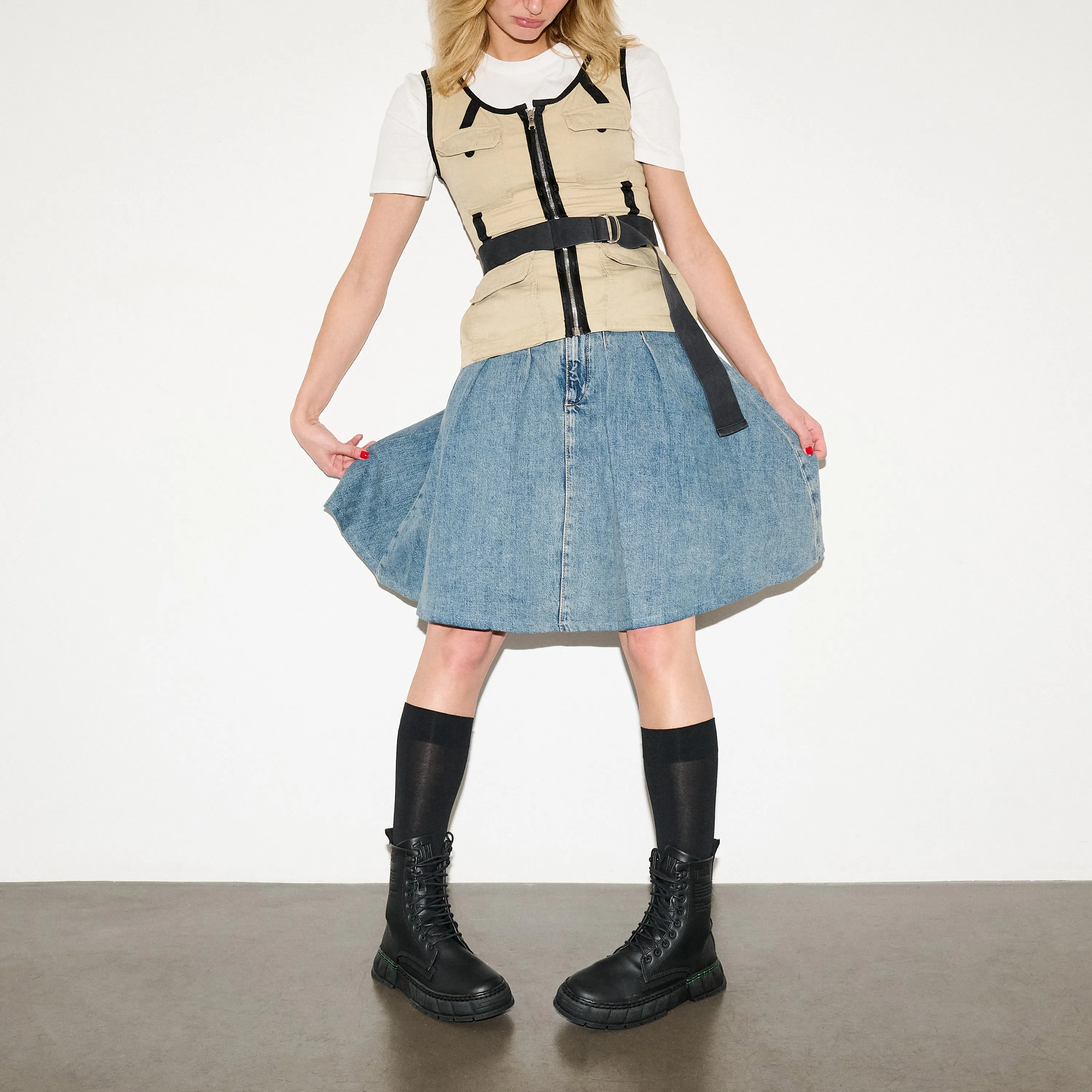 1992 Boot in Black Corn Leather from Vir??n Removable