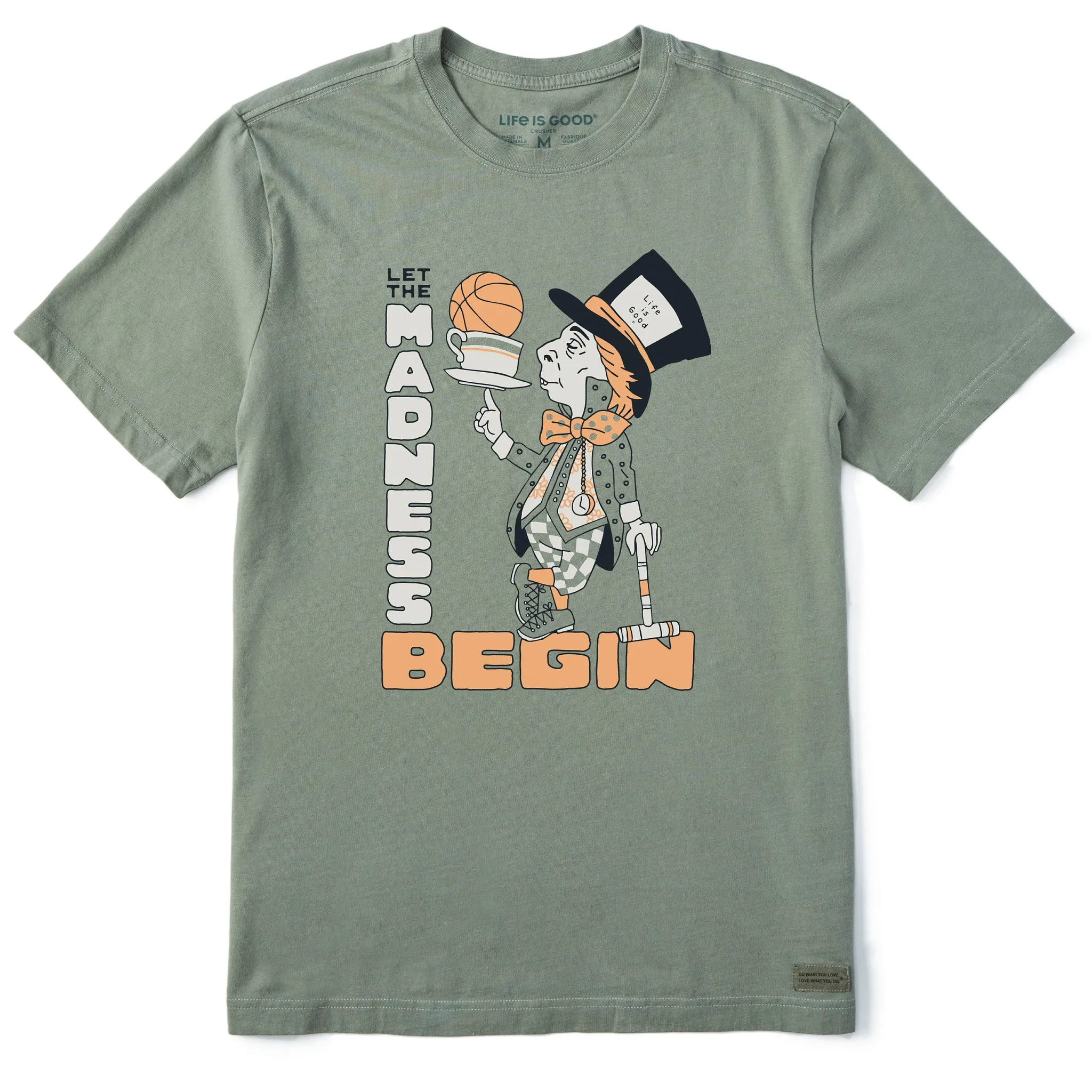 Men's Let the Madness Begin Short Sleeve Tee Anti Shrinkage Treatment