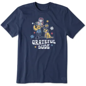 Men's Jake and Rocket Grateful Dude Short Sleeve Tee Chic Comfort