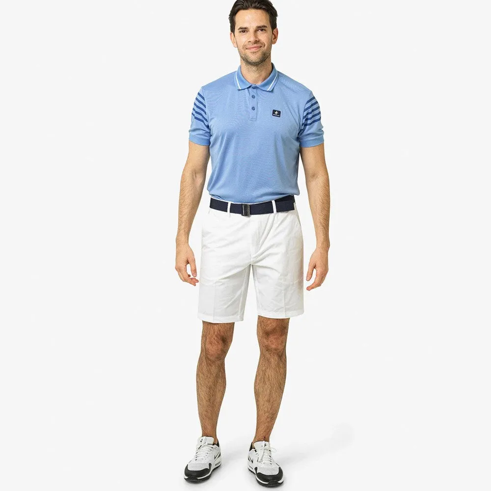 Cross Byron Tech Golf Shorts - White Fitted Design Minimal Fit
