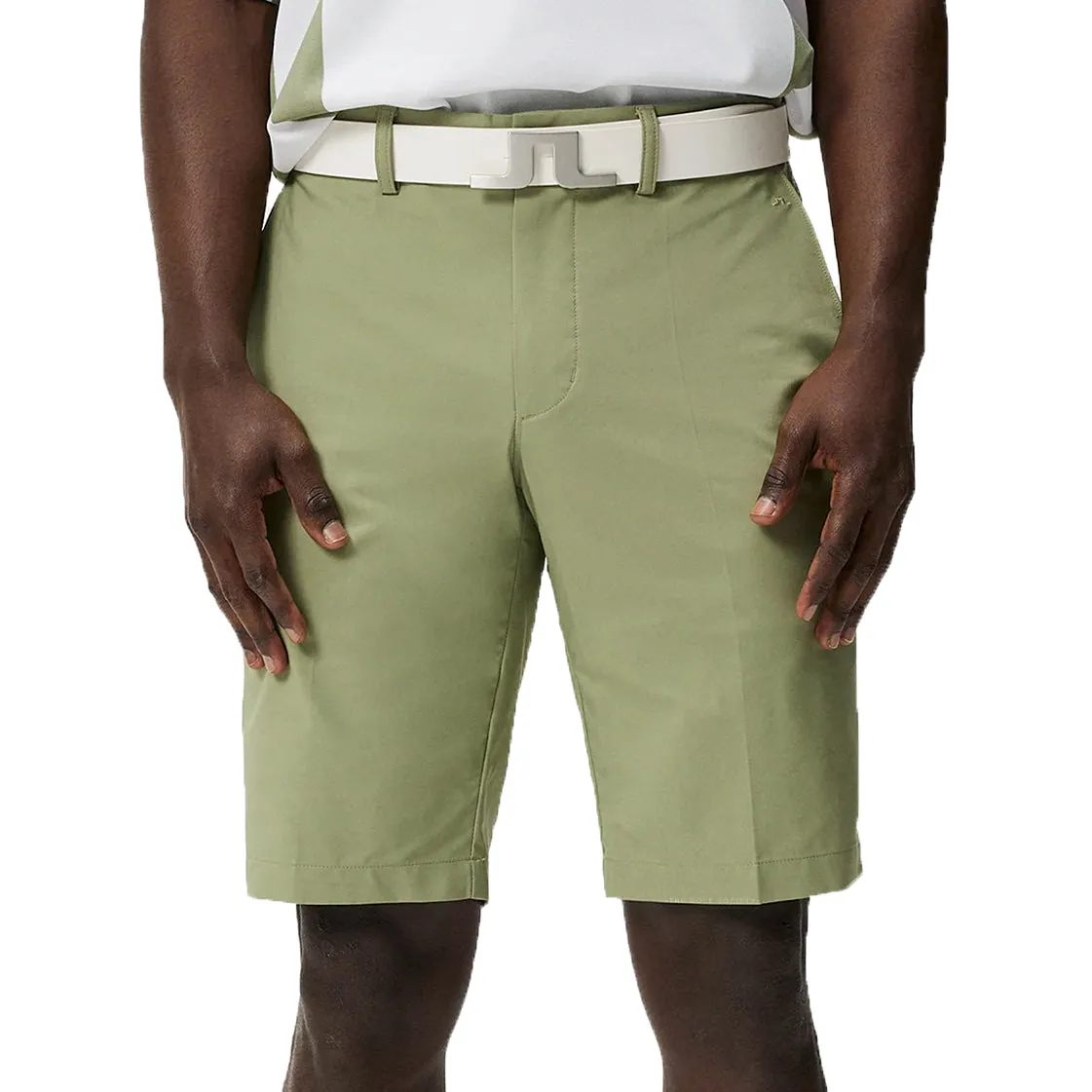 J.Lindeberg Somle Golf Shorts - Oil Green water sports use Stretch Movement