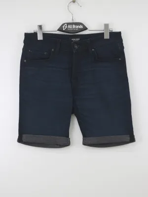 Men's Washed Denim Short,Navy Mood Casual