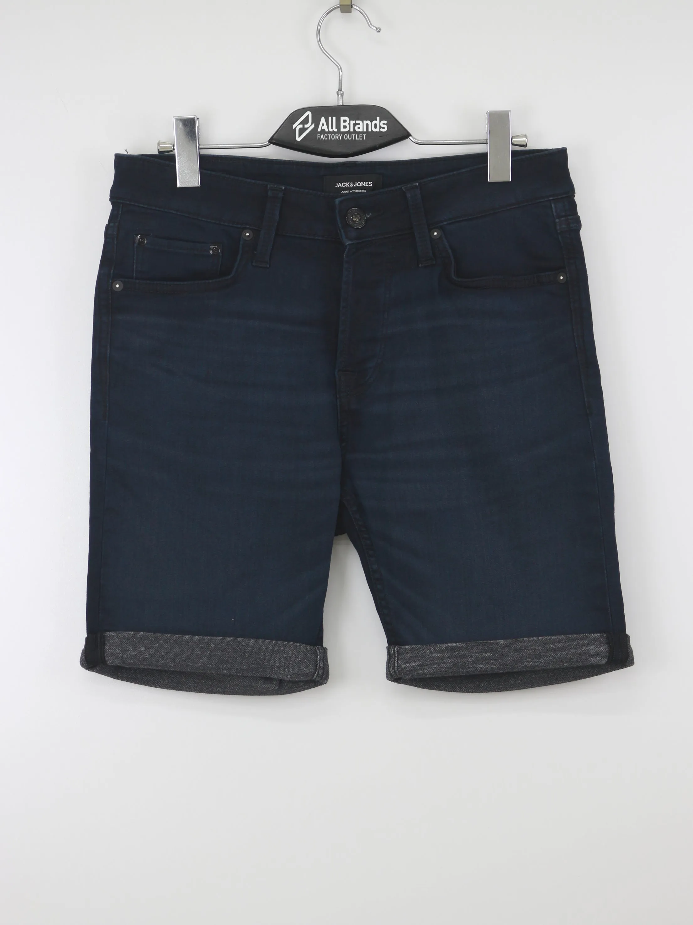 Men's Washed Denim Short,Navy Mood Casual