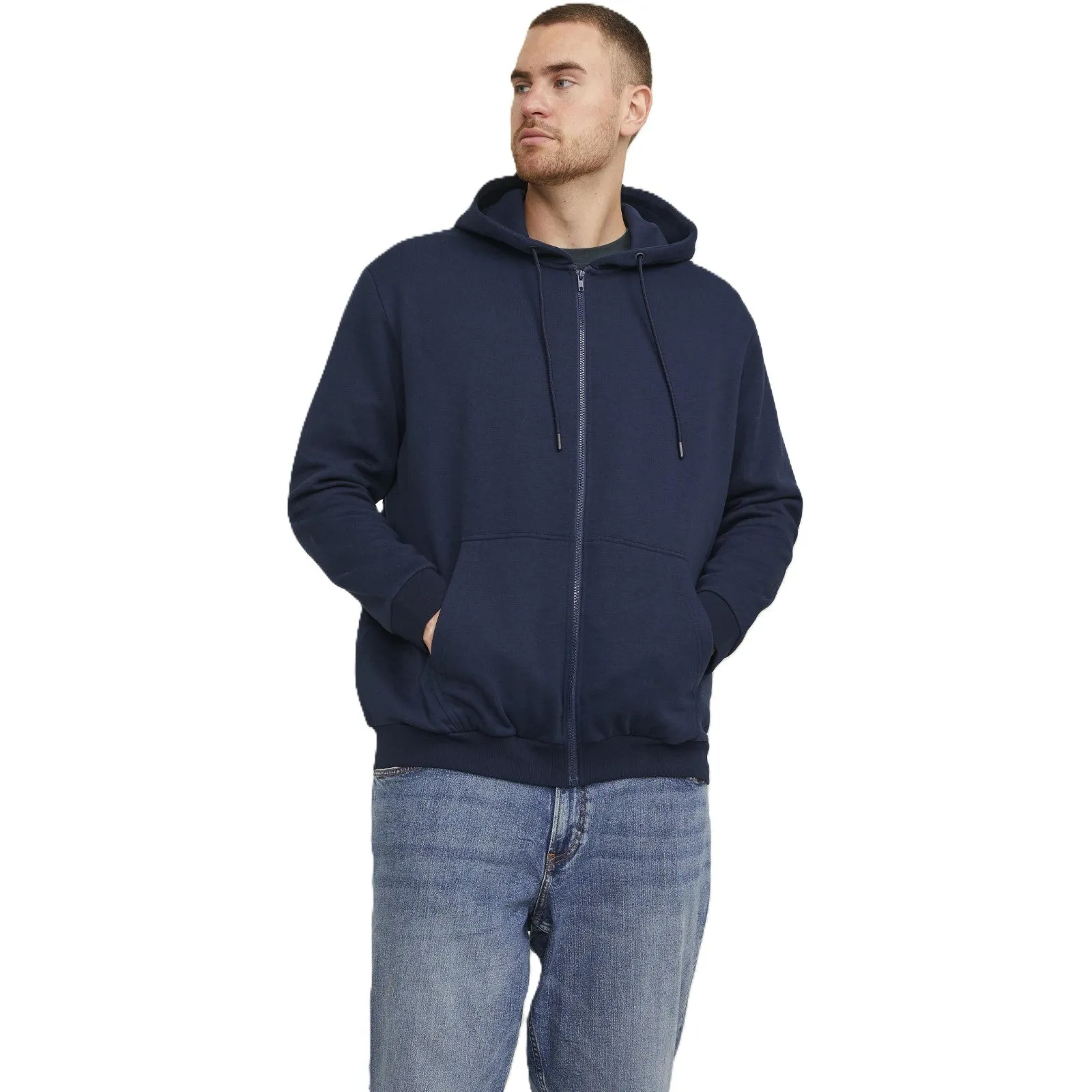 anti shrinking tribal print Jack & Jones Mens Bradley Sweat Zip  Big & Tall Hoodie