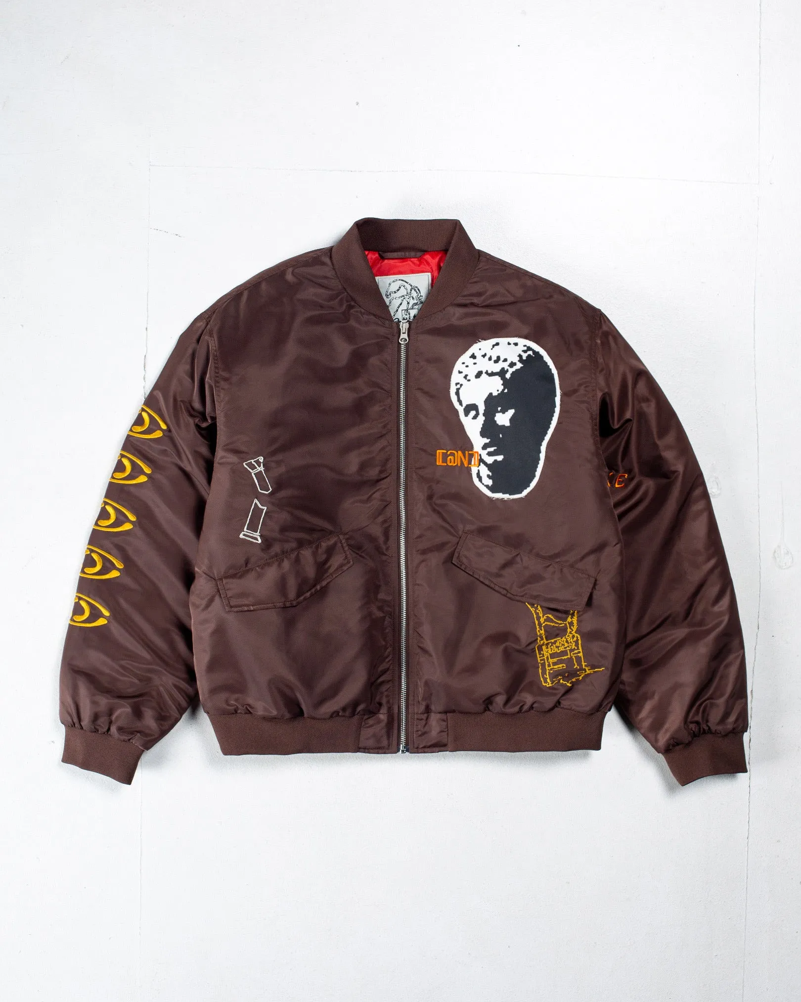 Digital Age Bomber Jacket Reflective Safety Details Daily Wear Jacket