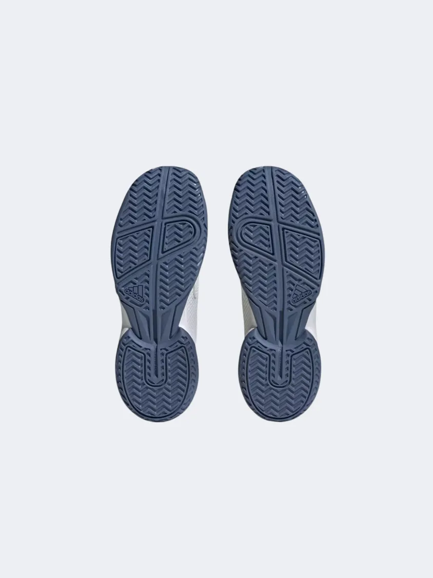 Style Base Bounce Edge Adidas Courtflash Gs-Boys Tennis Shoes Cloud White/ Blue