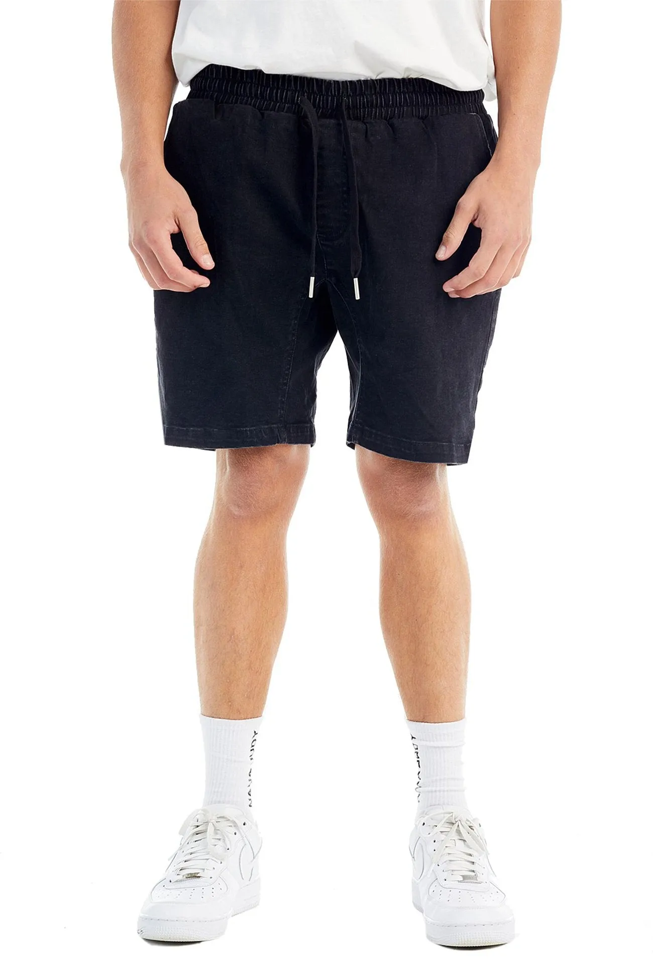 Body Movement Union Jogger Short Black Stone