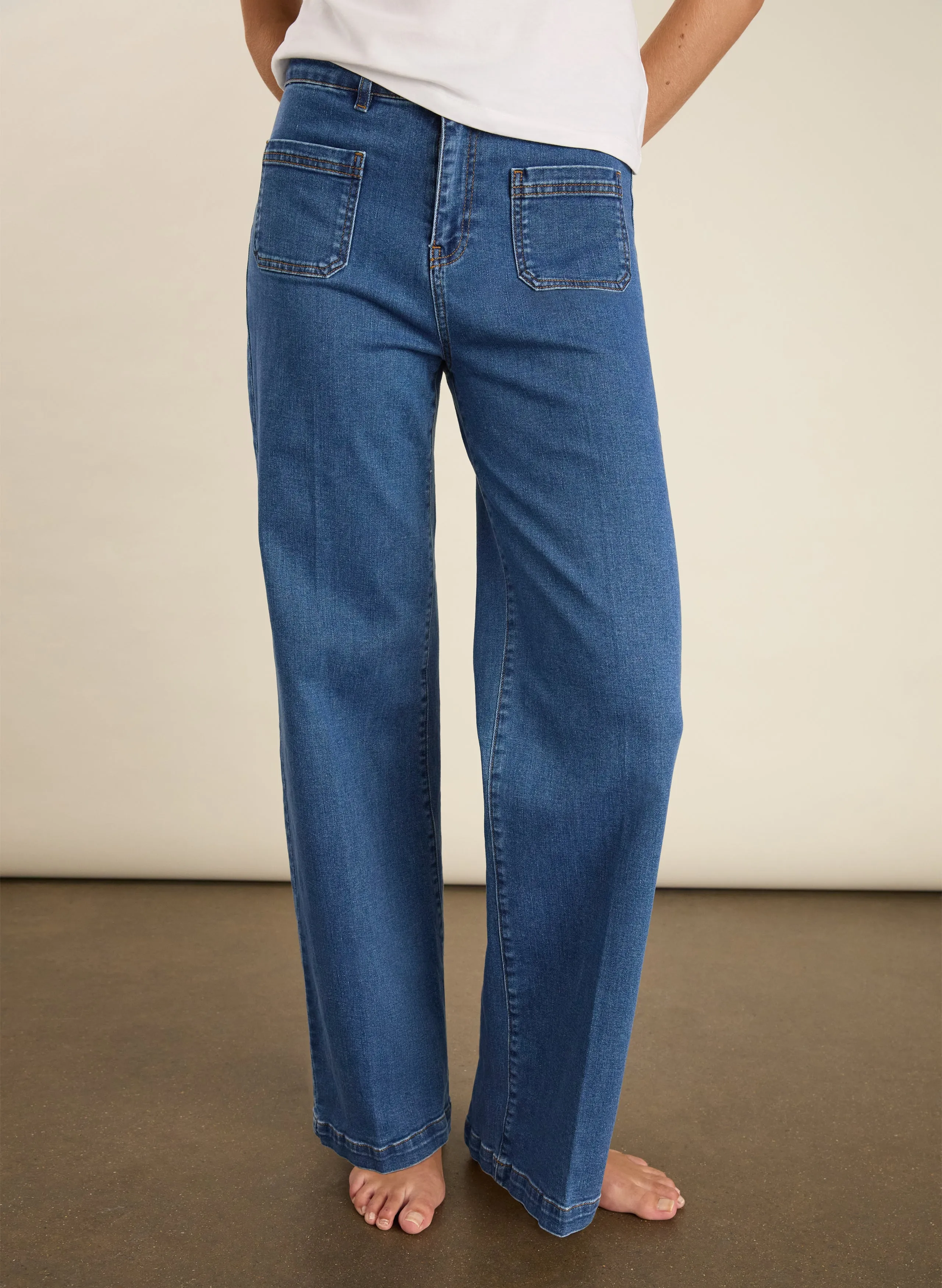 Double Stitched Seams High Durability Thread Robyn?Organic Cotton Stretch Jeans