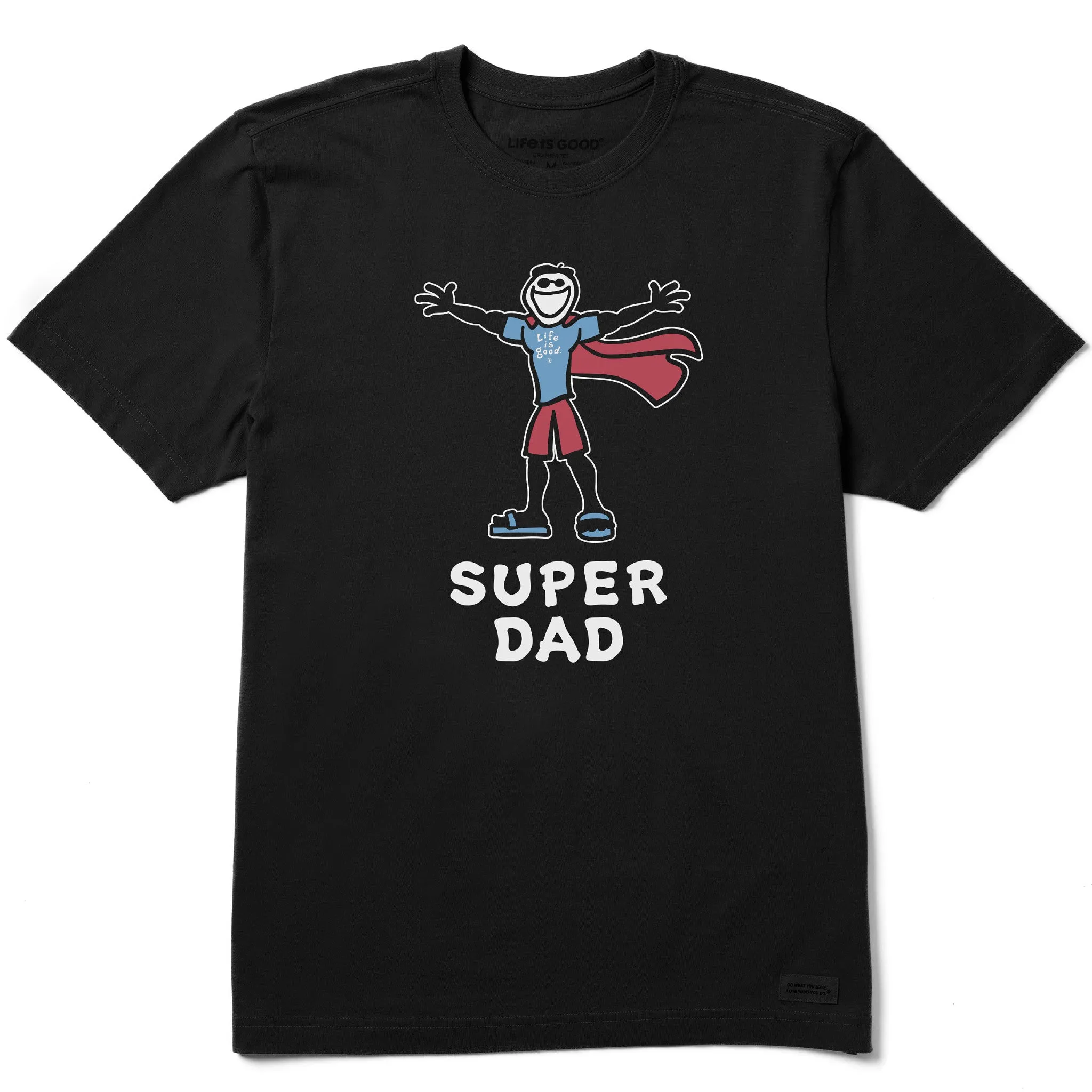 Men's Jake Super Dad Short Sleeve Crusher Tee TexturedWeavePattern