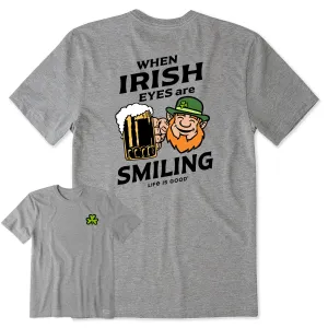 Men's Irish Eyes are Smiling Short Sleeve Crusher Tee All-day style Practical Comfort