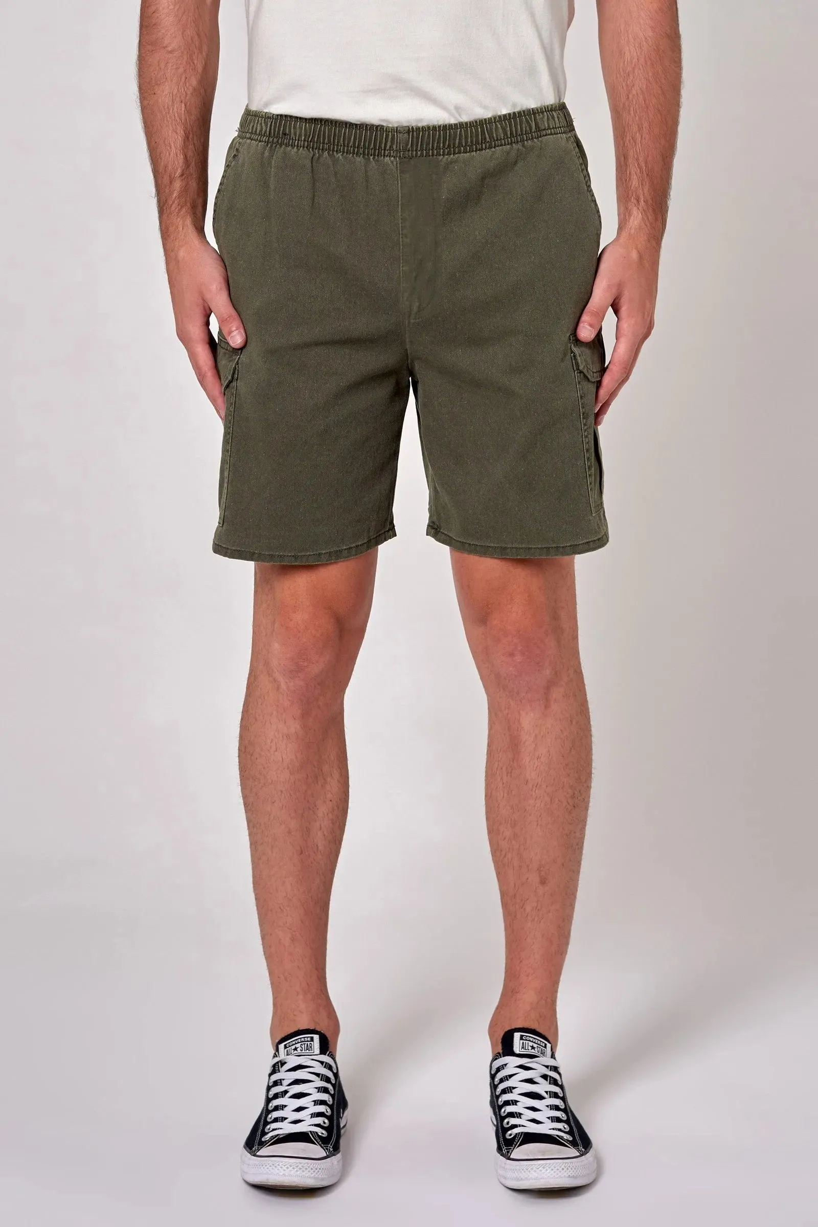 Tradie Cargo Short Faded Army technology industry Sweat Wicking Technology