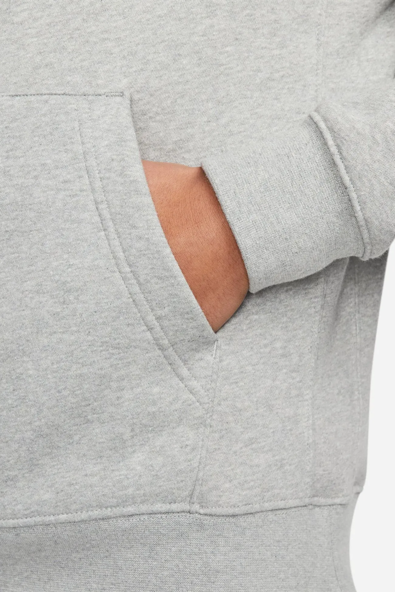 Nike Sportswear Club Pullover Hoodie Dark Grey Heather material trend