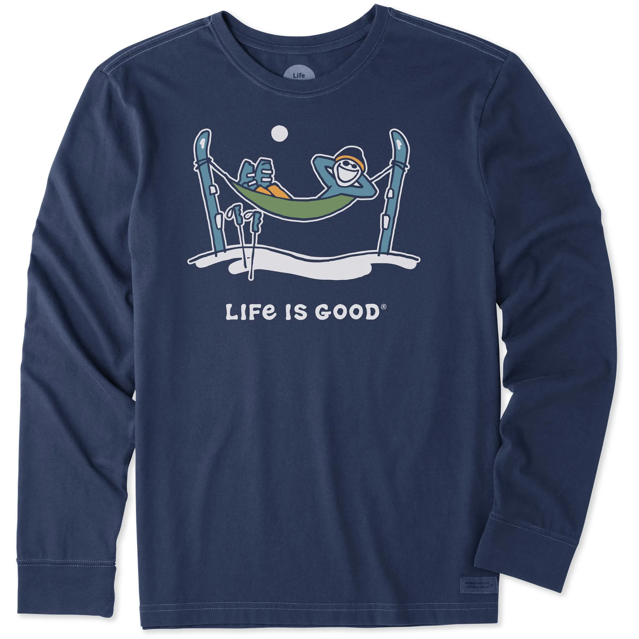 Cashmere combination Chic Casual Wear Men's Jake Ski Hammock Long Sleeve Crusher Tee