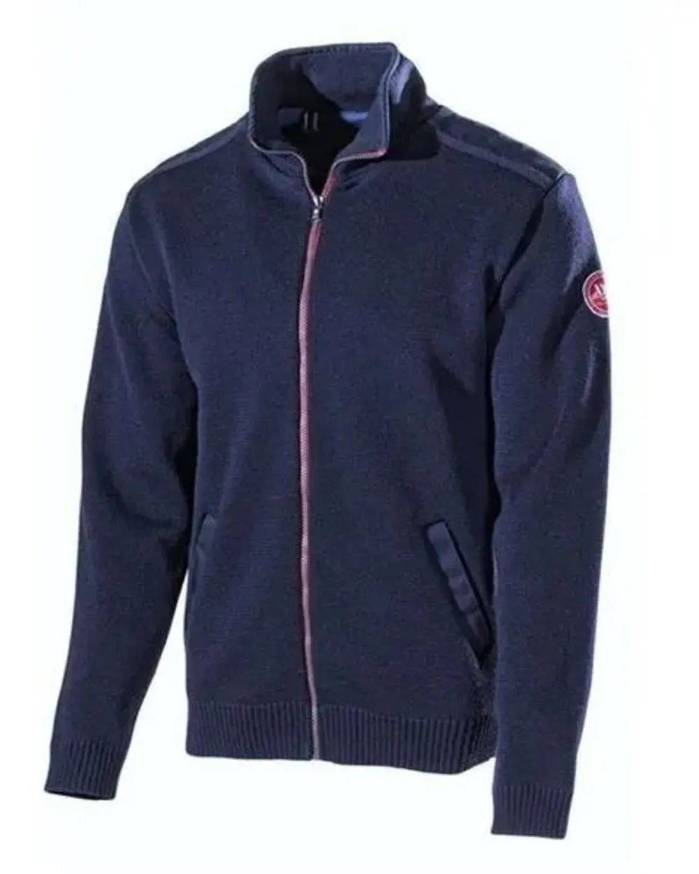 Holebrook Mens Peter Wool Full Zip Windproof Jacket Queen Glow Leather Core