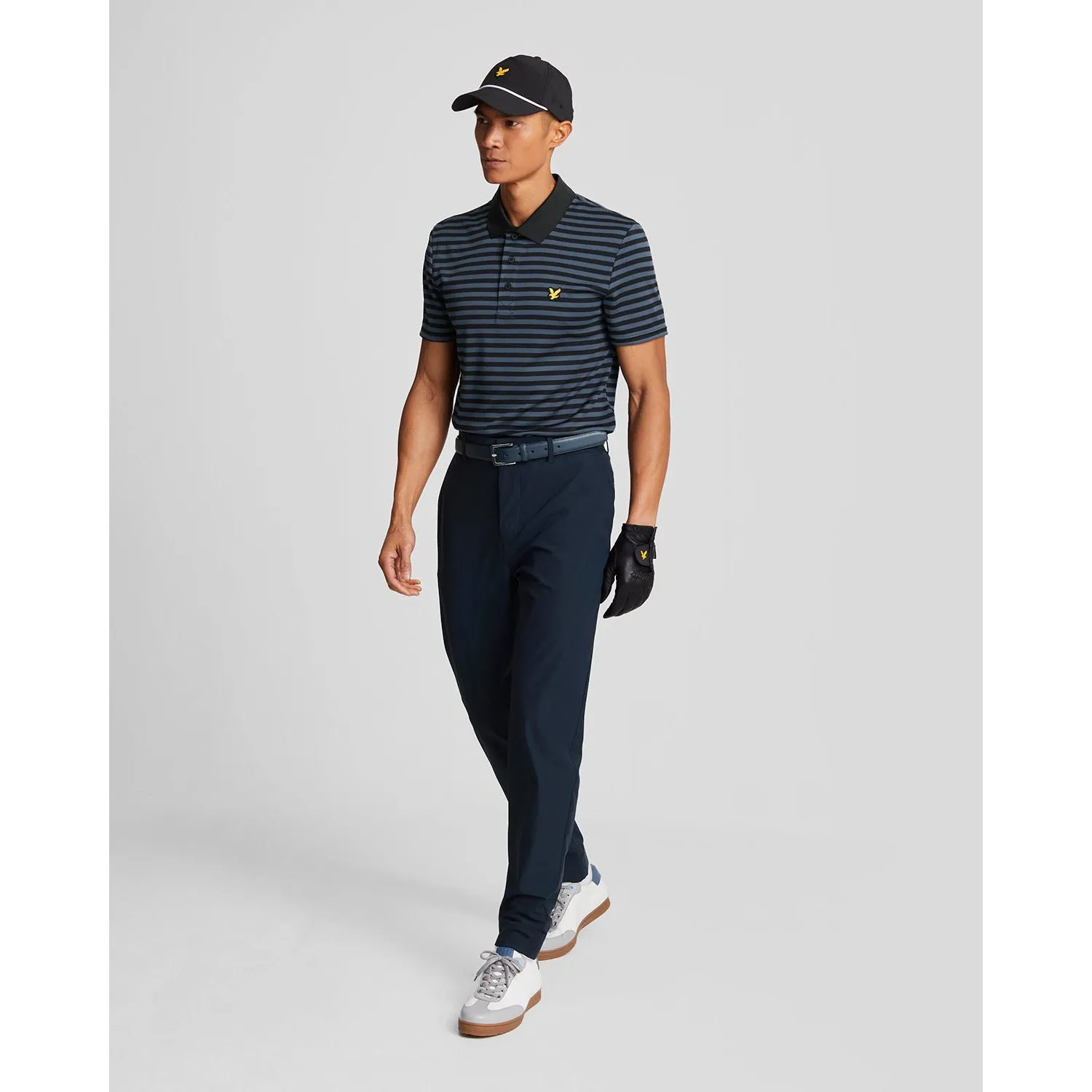 Wrinkle Free Fabric Quality Fabric Lyle & Scott Airlight Tech Golf Trackies - Dark Navy