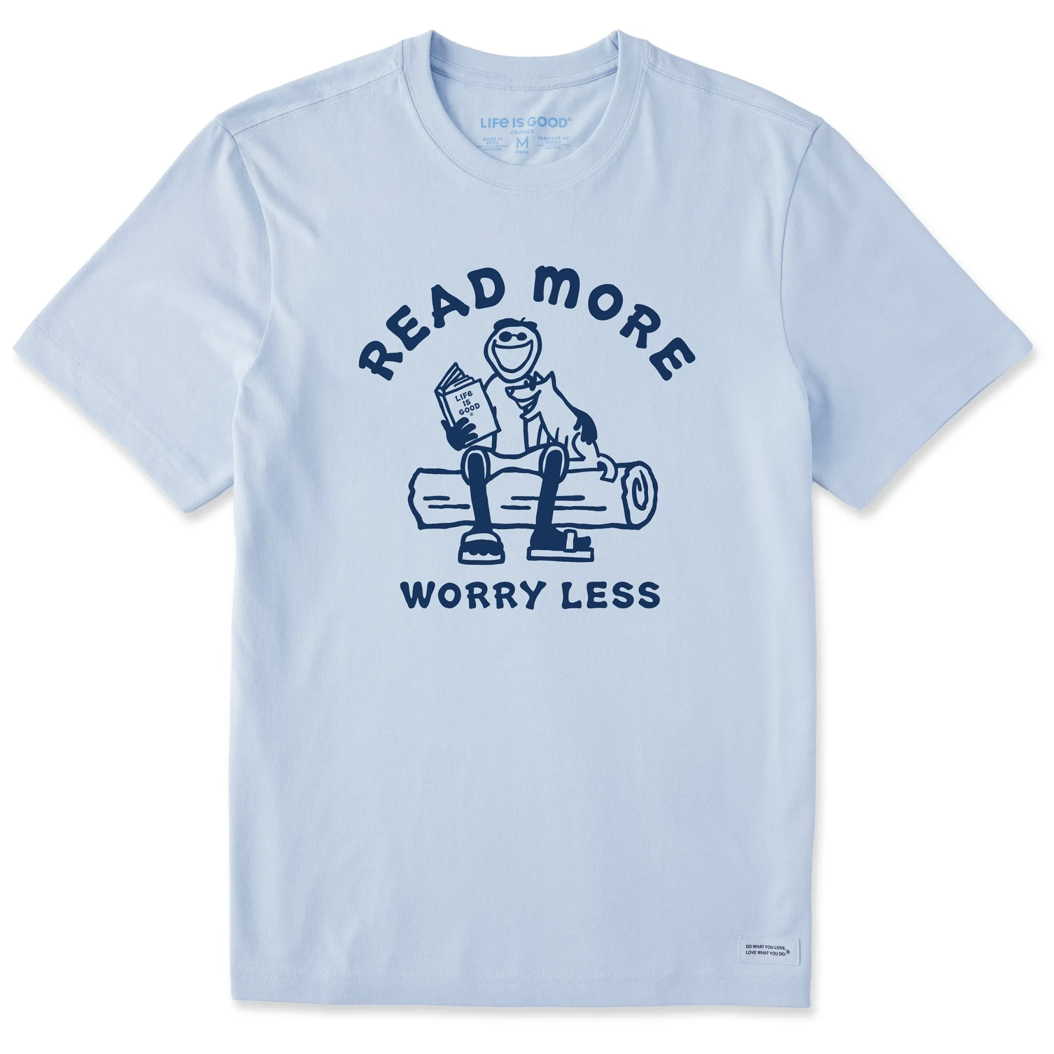 Men's Jake & Rocket Read More Short Sleeve Crusher Tee proper length Outdoor Adventure