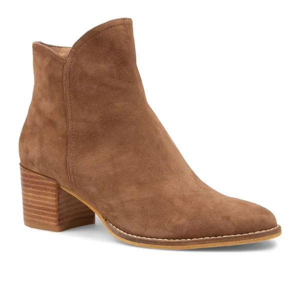 Django & Juliette Women's Mockas Chocolate Suede Minimal Profile