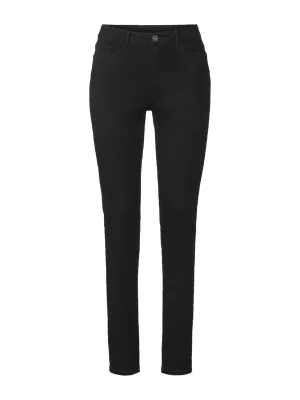 Party Look Luxury Women's Plain Skinny Jeans,Black