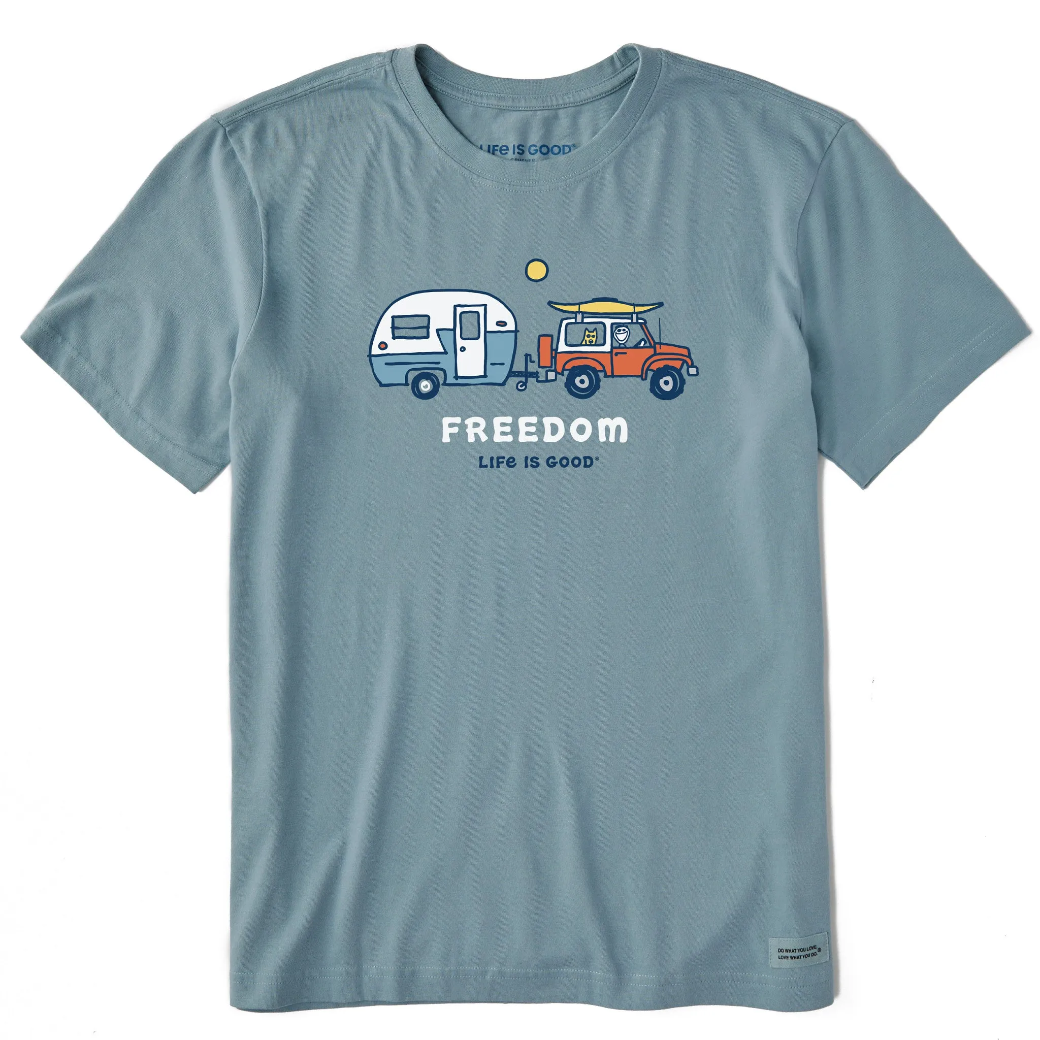 Men's Jake and Rocket Freedom Short Sleeve Crusher-LITE Tee Sleek Fit Wear Classic Cut