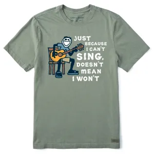 Men's Jake Can't Sing Guitar Short Sleeve Tee Fit for All Seasons