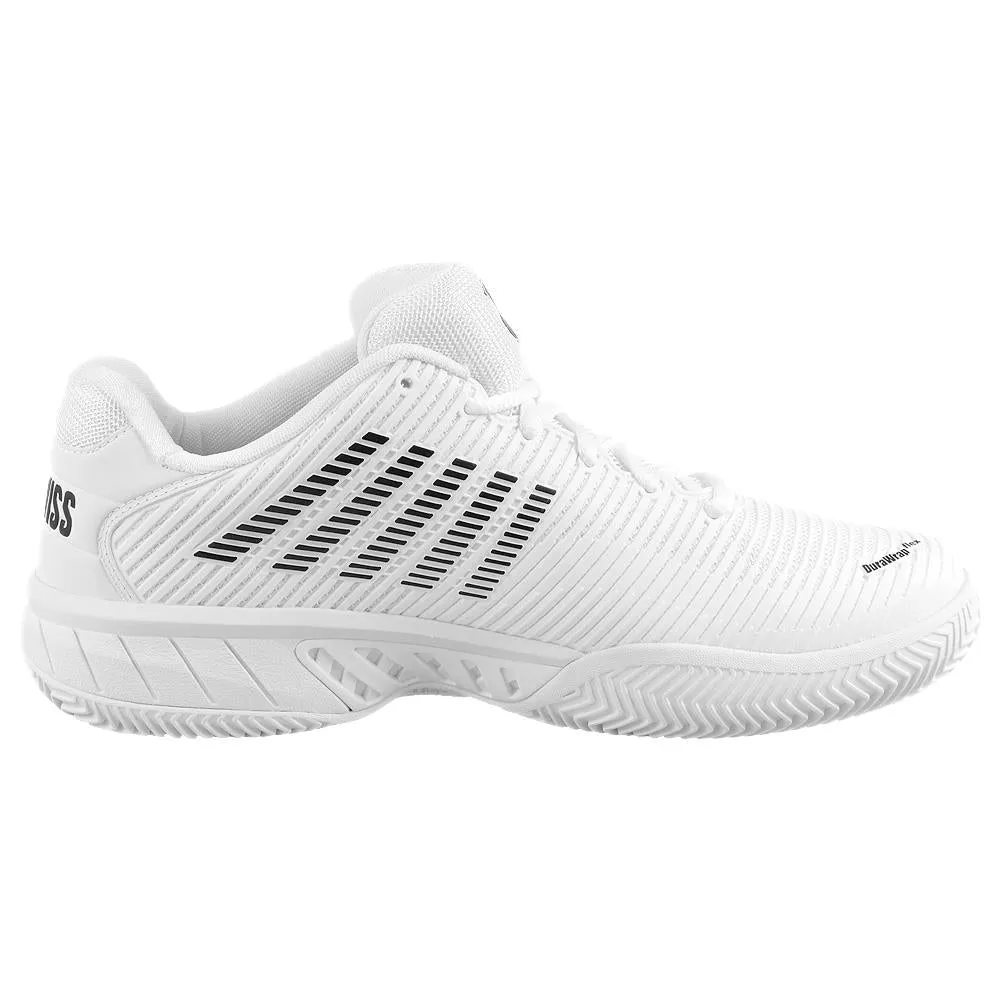 Shock Absorbing Midsole K-Swiss Men's Hypercourt Express 2 - Clay - White/Black