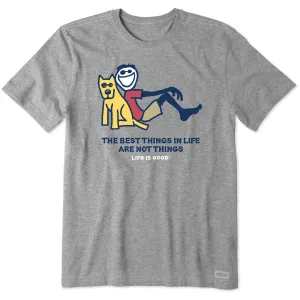 Men's Jake and Rocket the Best Things Short Sleeve Crusher Tee LayeringFriendly Chilly Wear