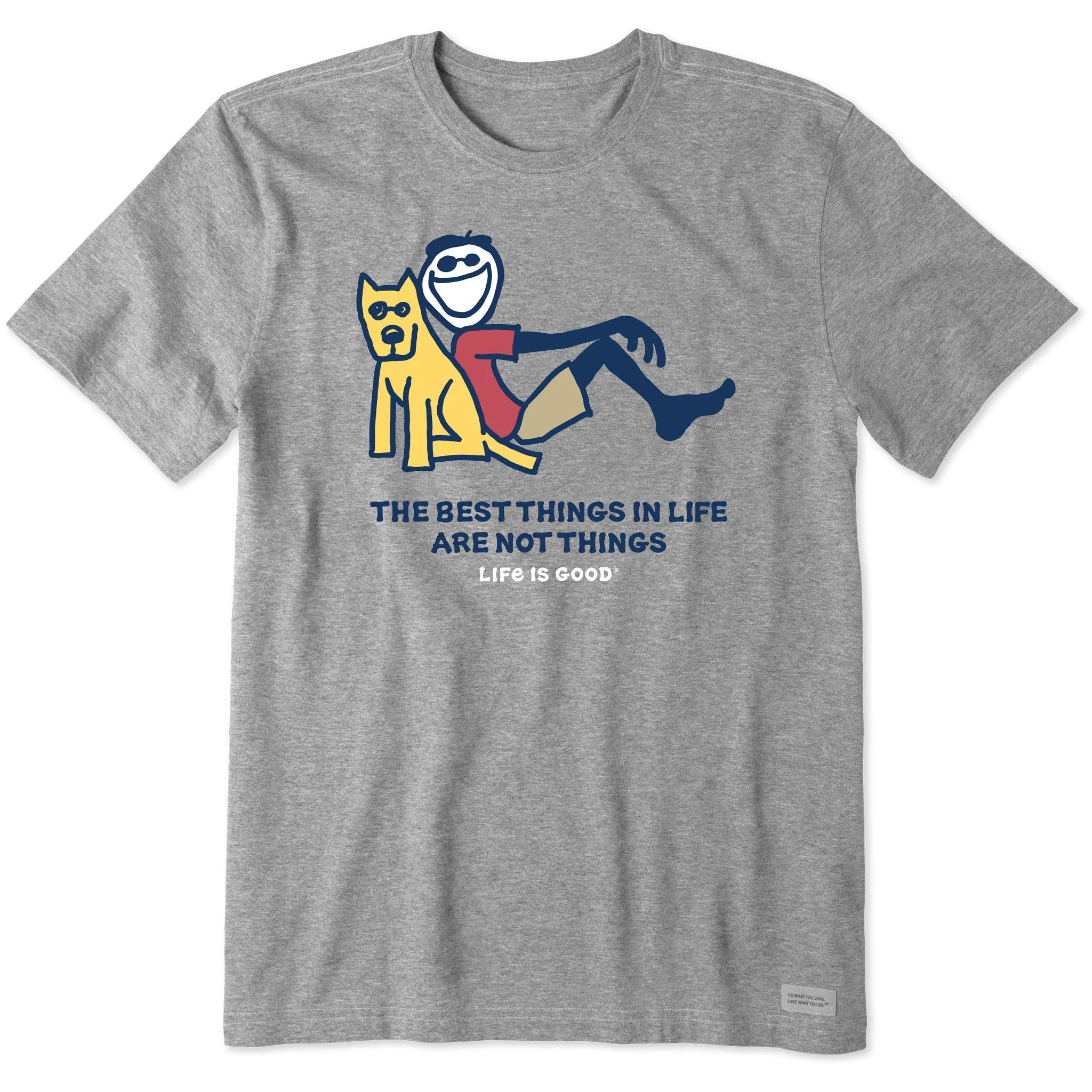 Travel convenience Hypoallergenic fabric Men's Jake and Rocket the Best Things Short Sleeve Crusher Tee