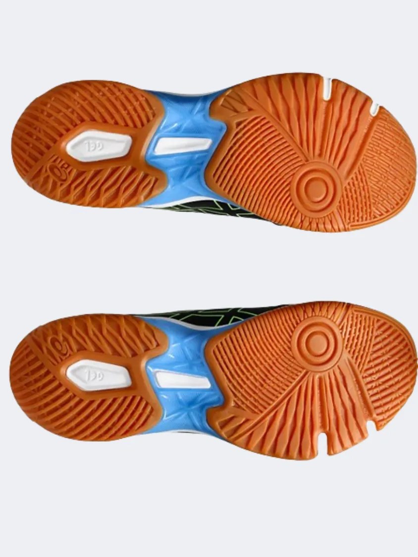 Asics Rocket 11 Men Tennis Shoes Black/Waterscape Ergonomic Footbed Shape