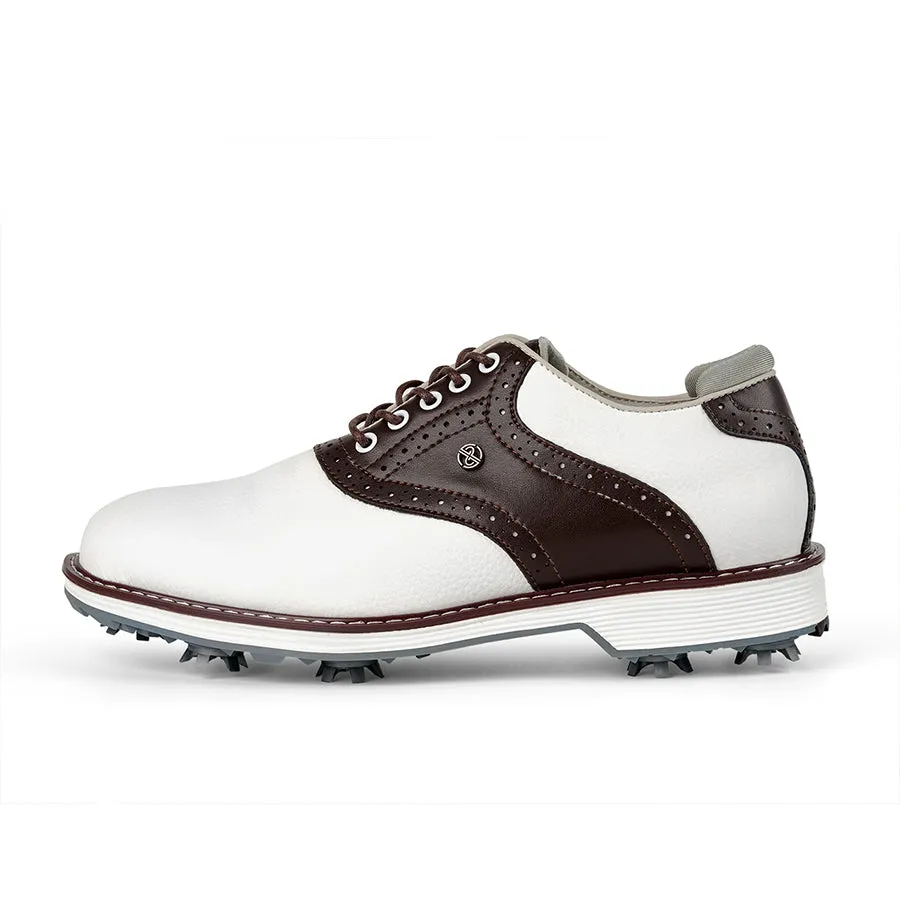 Ask Echo G1 Men's Professional Spikes Golf Shoes / Brown Fast Fit Breathable Material