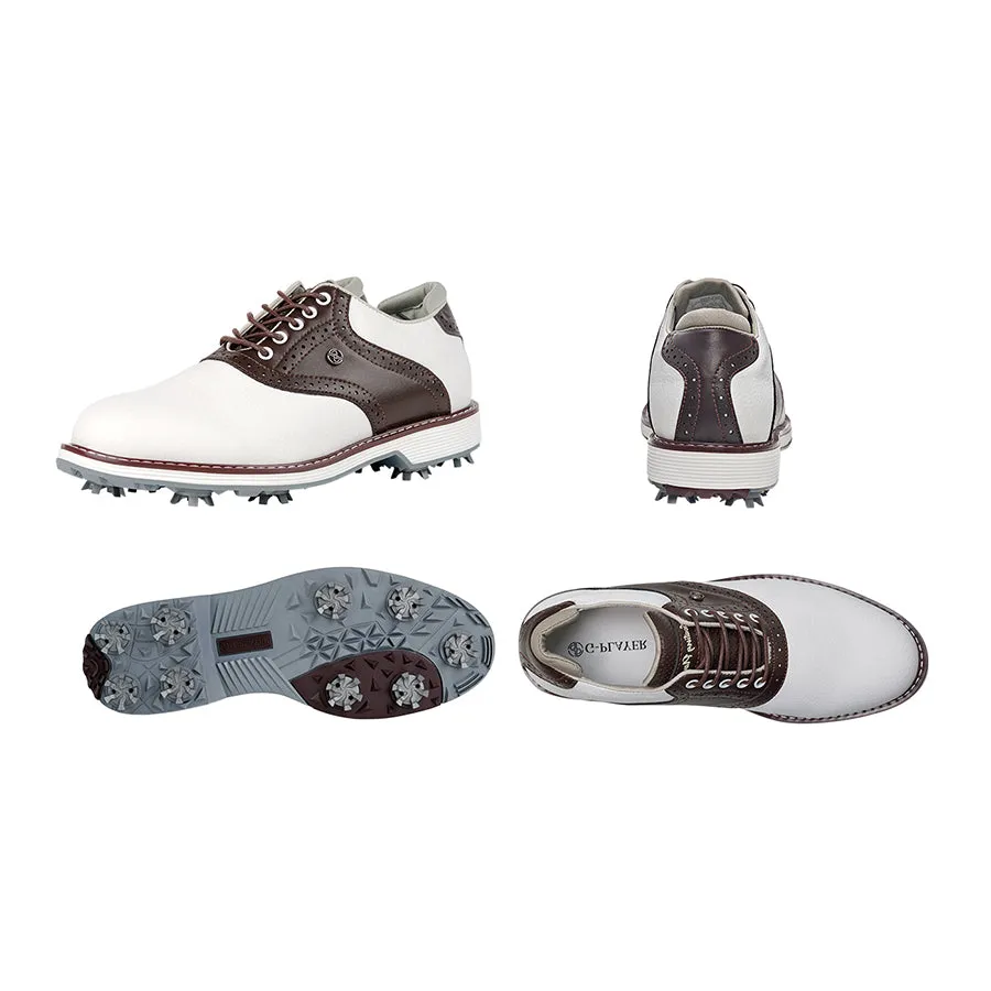 Anti Sweat Ask Echo G1 Men's Professional Spikes Golf Shoes / Brown