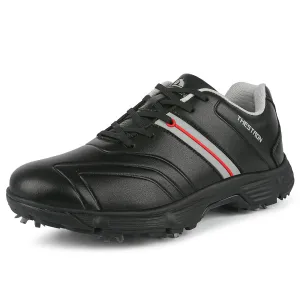Ask Echo G517 Men's Professional Spikes Golf Shoes / Black Casual Wear Breathable Linings