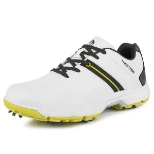 Foot Care Natural Move Ask Echo G517 Men's Professional Spikes Golf Shoes / Yellow