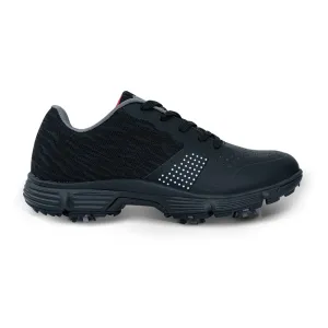 Ask Echo G615 Men's Professional Spikes Golf Shoes / Black Comfort Feel Step Sync
