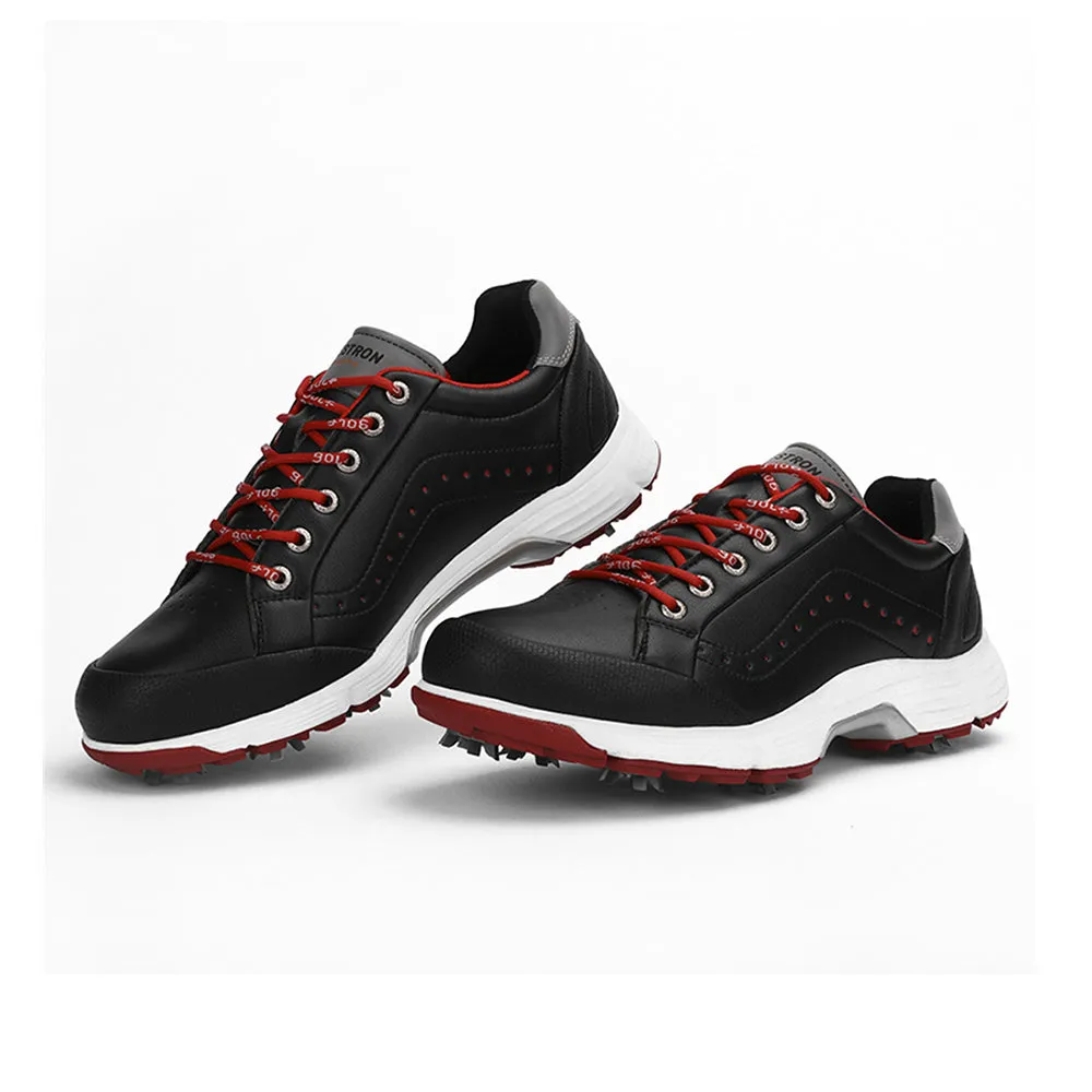 Ask Echo G716 Men's Professional Spikes Golf Shoes / Black Performance Line