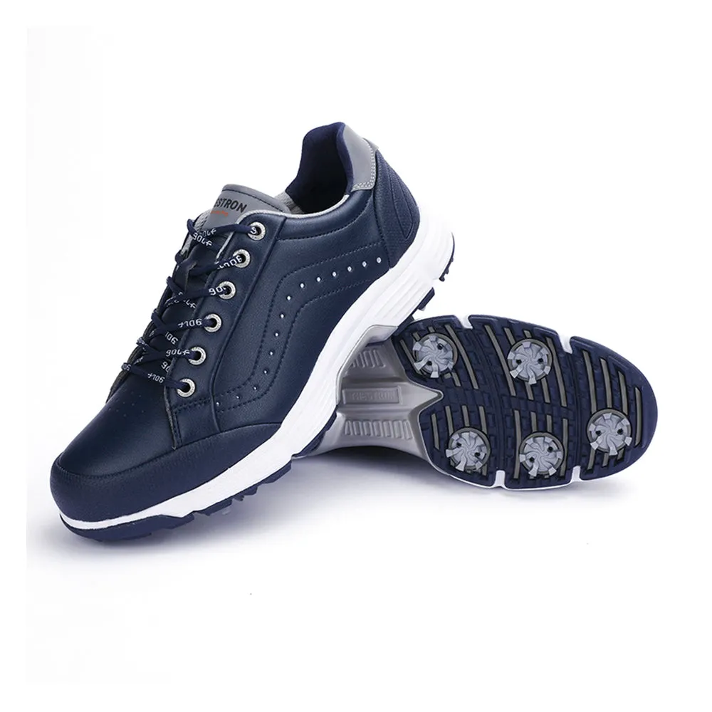 Ask Echo G716 Men's Professional Spikes Golf Shoes / Blue Track Stability