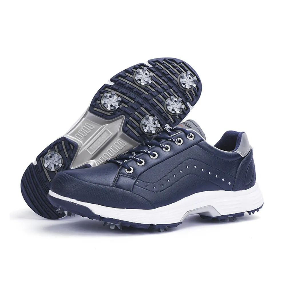 Ask Echo G716 Men's Professional Spikes Golf Shoes / Blue Foot Cradle