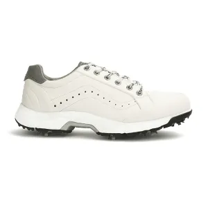 Endurance Drive Fast Response Ask Echo G716 Men's Professional Spikes Golf Shoes / White