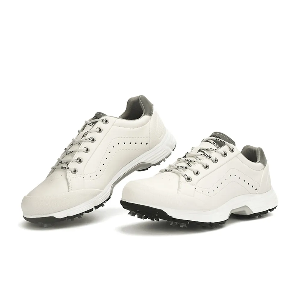 Comfort Flex Comfort Balance Ask Echo G716 Men's Professional Spikes Golf Shoes / White