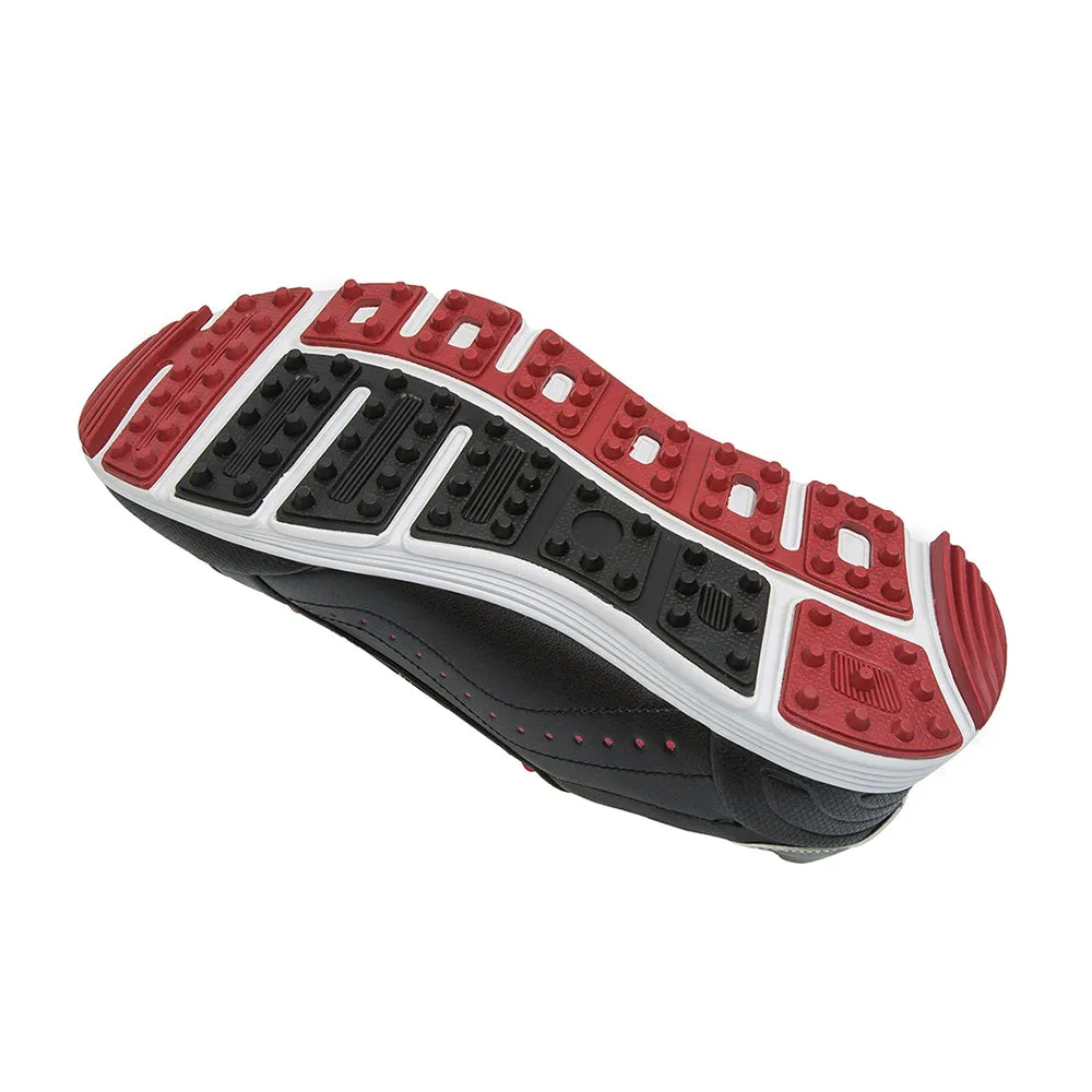 Quick Release Dry Fit Ask Echo G718 Men's Breathable Spikeless Golf Shoes / Black