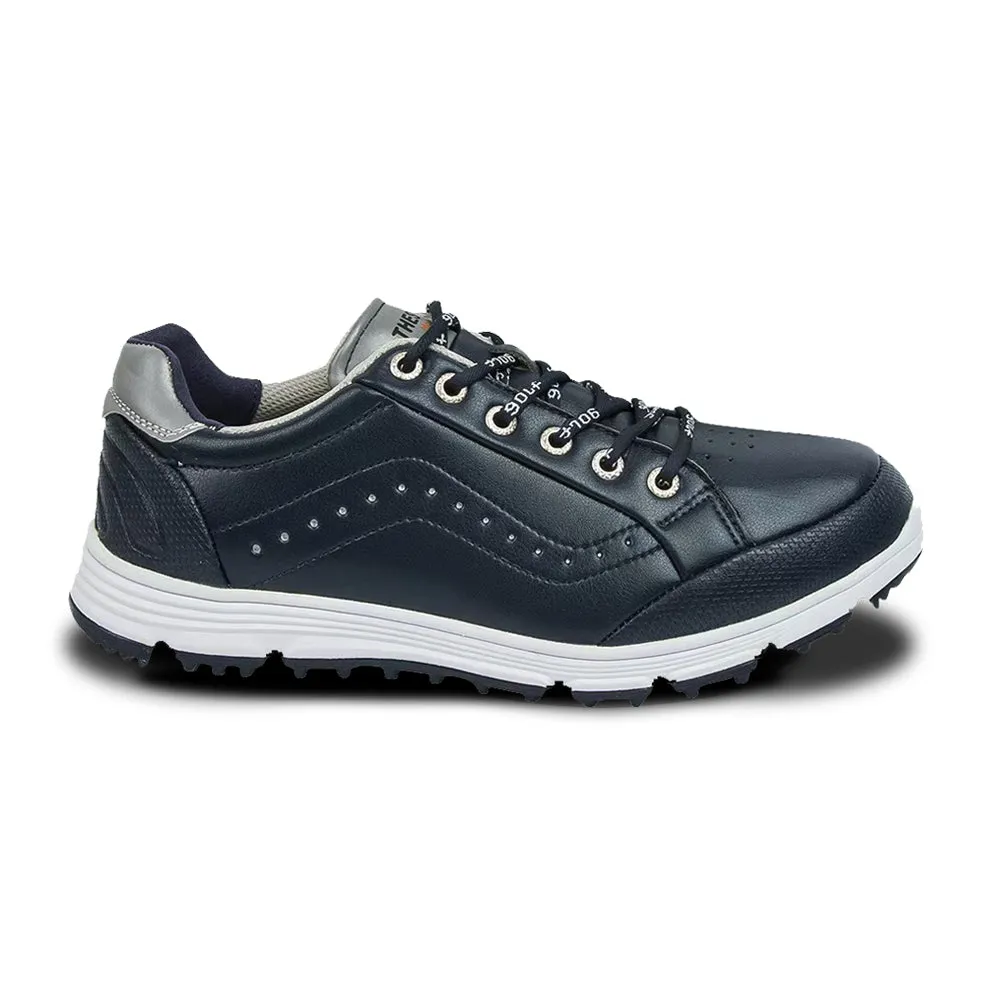 Traction pattern Course Coverage Ask Echo G718 Men's Breathable Spikeless Golf Shoes / Blue