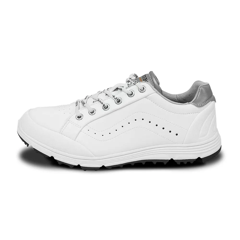 Ask Echo G718 Men's Breathable Spikeless Golf Shoes / White Optimal Comfort