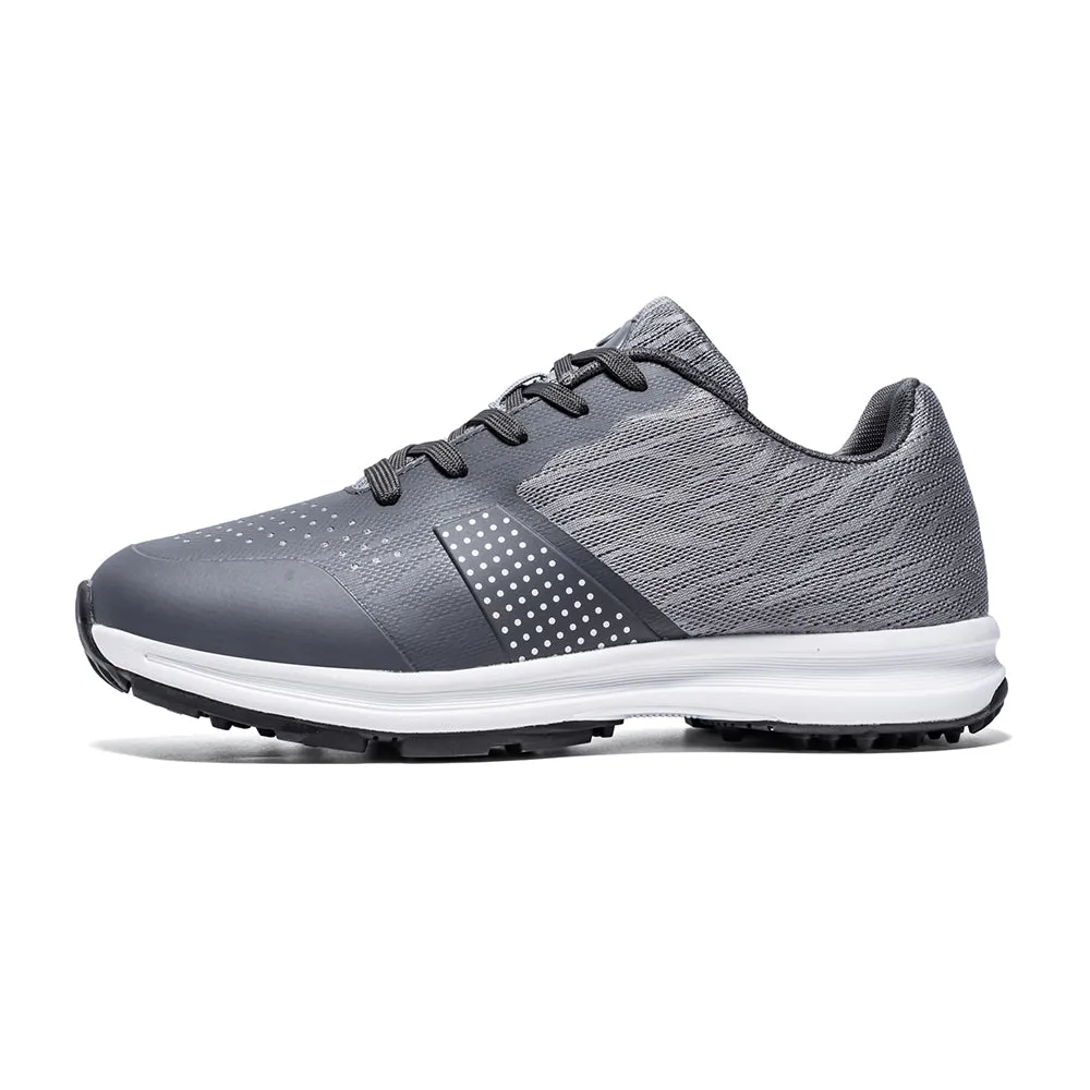 Ask Echo MX515 Men's Breathable Spikeless Golf Shoes /  Grey Tech Performance Outer Traction
