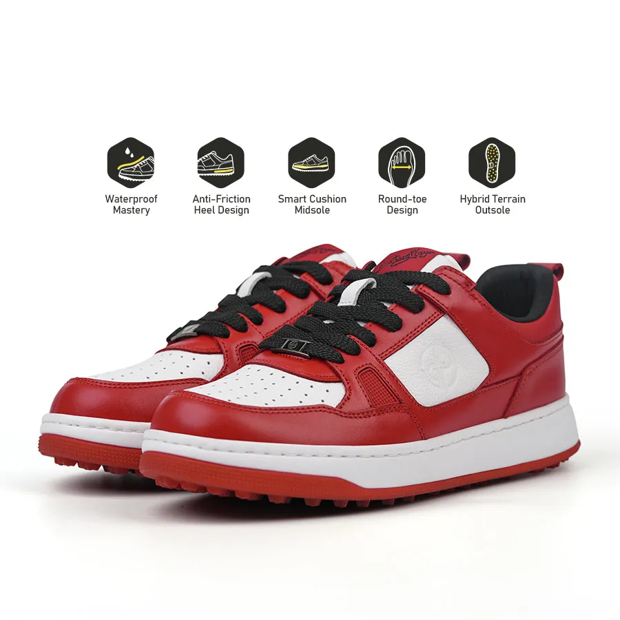 Arch Relief Energy Cushion Ask Echo X Goating Player P101 Spikeless  Golf Shoes / Red
