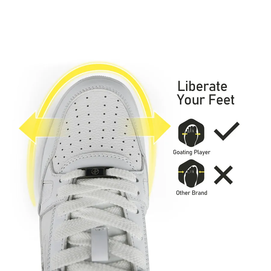 Ask Echo X Goating Player P101 Spikeless Golf Shoes / White Mesh Upper