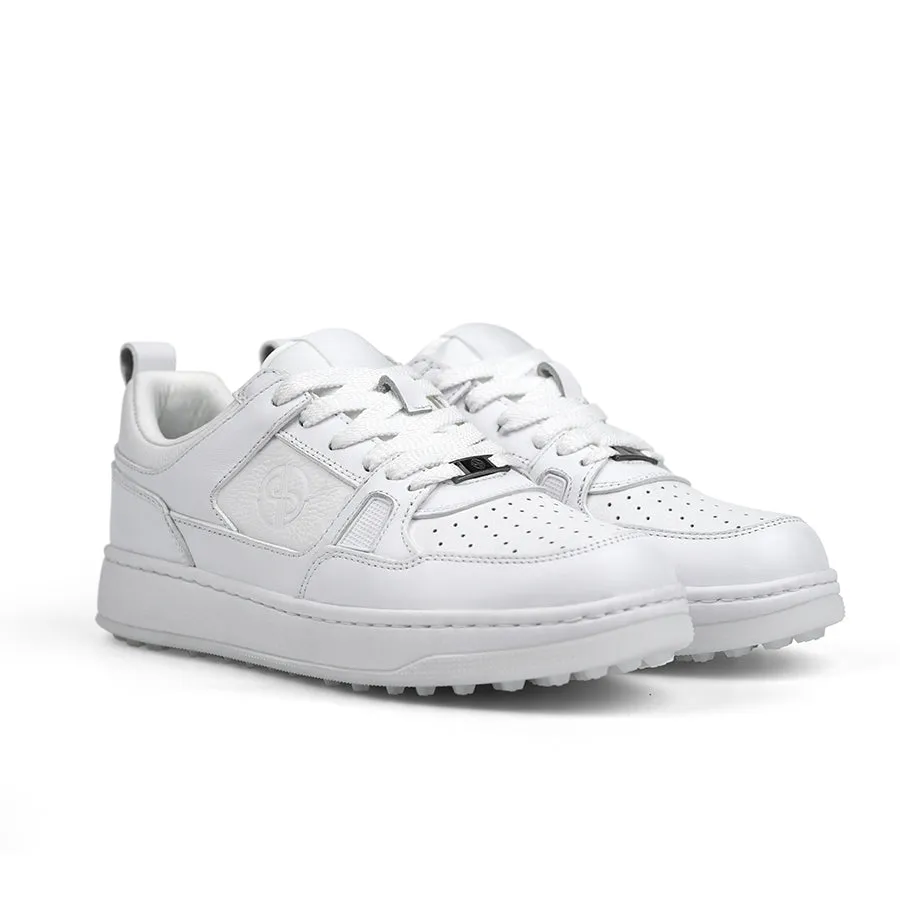 Ask Echo X Goating Player P101 Spikeless Golf Shoes / White Endurance Tested Traction Control