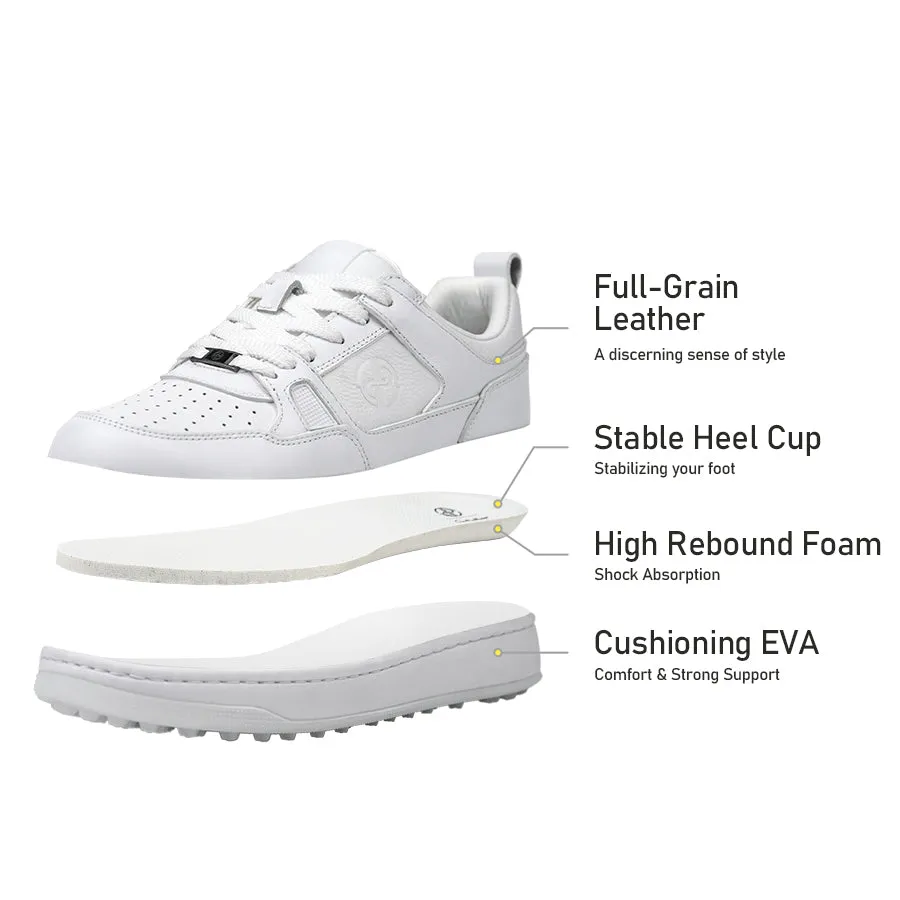 Ask Echo X Goating Player P101 Spikeless Golf Shoes / White Air Circulation Comfort Glide Max