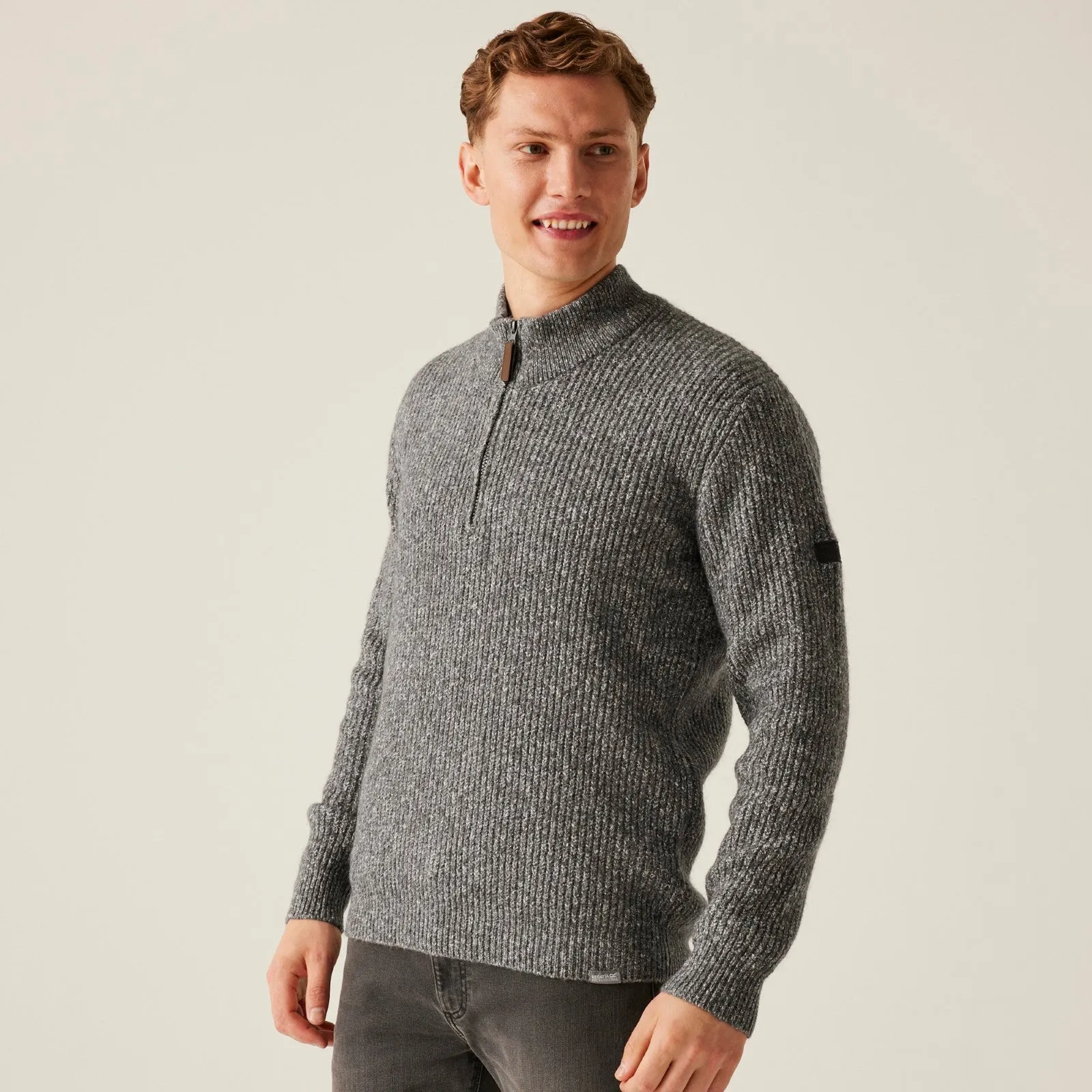 Washable comfortable for standing Regatta Professional Mens Solomon 1/4 Zip Sweatshirt