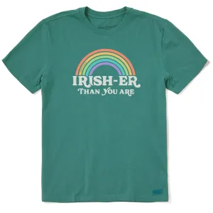 Men's Irish-er Than You Are Short Sleeve Crusher Tee Seasonal Trend Fresh and Cool