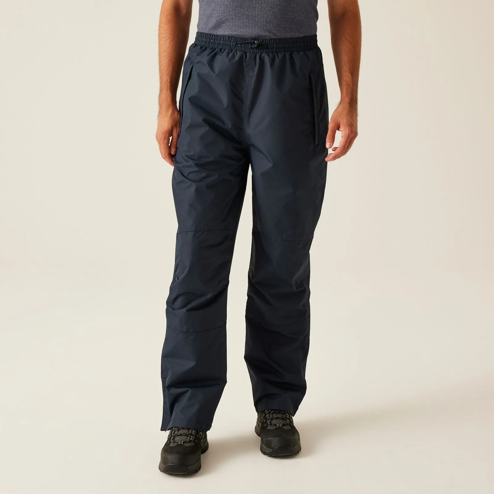 Non Binding Waist Regatta Mens Linton Breathable Lined Overtrousers