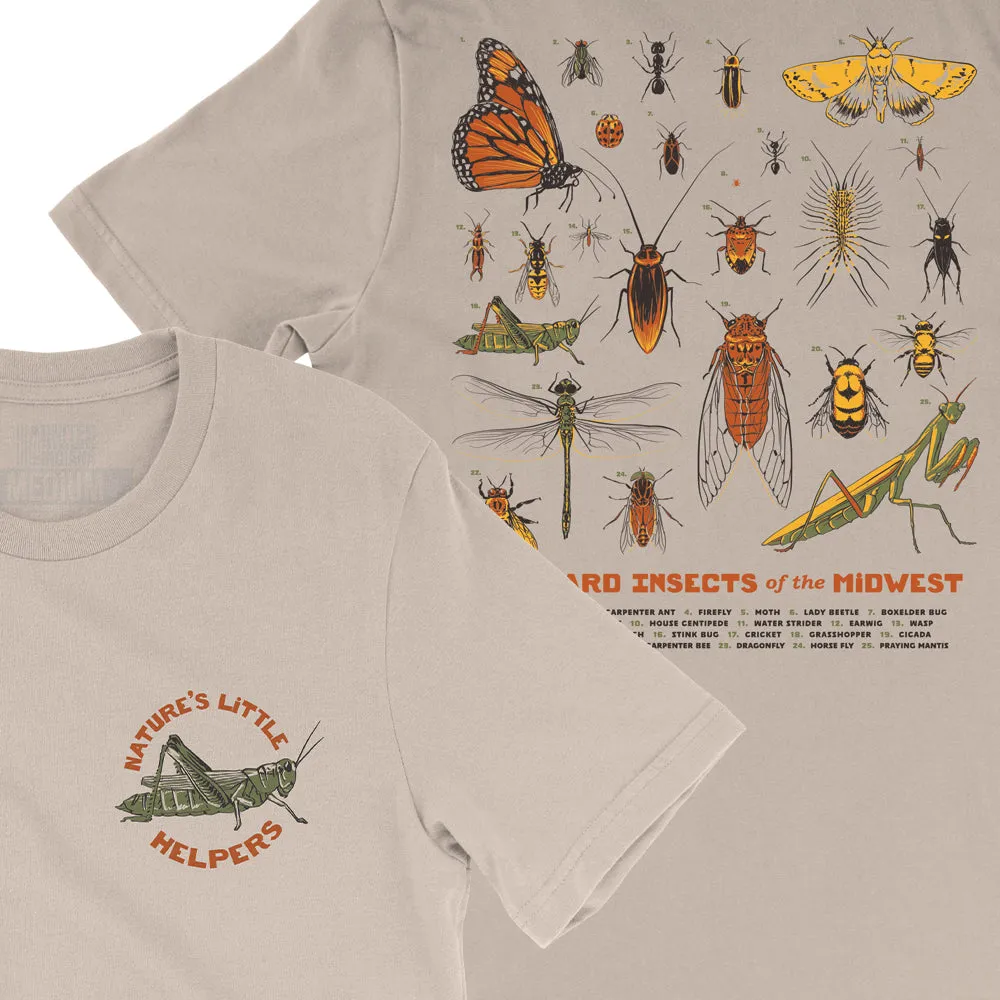 All Day Comfort Backyard Insects of the Midwest Tee
